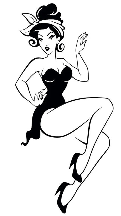 Tattoo pin up vintage