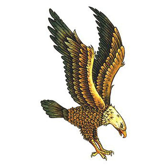 Tatouage aigle qui se pose